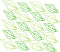 STOBOK 30Pcs Leaf Shaped Paper Clips Decorative Clips for Office School Document Organization Metal Paperclips for Files and Notebooks