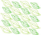 STOBOK 30Pcs Leaf Shaped Paper Clips Decorative Clips for Office School Document Organization Metal Paperclips for Files and Notebooks