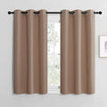 NICETOWN Cappuccino Small Window Kitchen Blackout Curtains, Thermal Insulated by NICETOWN