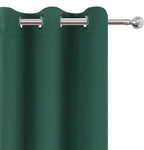 LEMOMO Blackout Curtains 52 x 120 Inch Long Dark Green Curtains Set of 2 Panels - Image 6