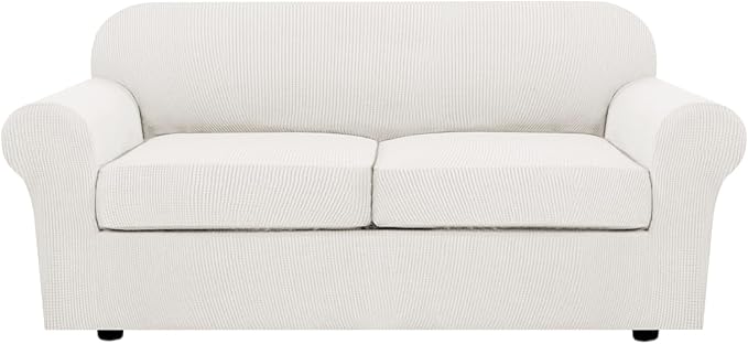 H.VERSAILTEX 3 Piece Stretch Sofa Covers by HVERSAILTEX