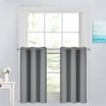 Yakamok Short Blackout Curtains 36 inches, Grommet Thermal Insulated Small by Yakamok