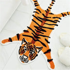 Tiger Print Rug Animal Printed Small Area Rugs Faux Cowhide Skin Leather - Image 3
