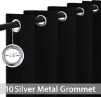 Yakamok 84 Inch Length 100% Blackout Curtains - Image 3