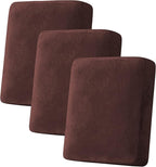 H.VERSAILTEX Velvet Stretch Couch Cushion Cover Plush Cushion Slipcover by HVERSAILTEX