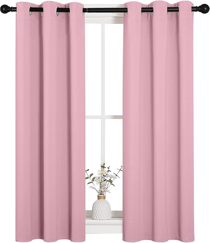 NICETOWN Window Curtain Panels, Thermal Insulated Solid Grommet Blackout - Image 2