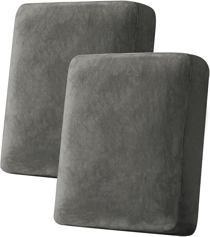 Couch Cover Stretch Velvet Sofa Cushion Cover 2-Piece by Taque