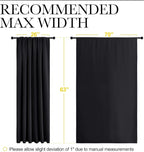 NICETOWN Black Blackout Curtain Blinds - Image 6