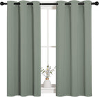 NICETOWN Bedroom Curtain Panels Blackout Draperies, Thermal Insulated Solid - Image 2