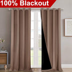 NICETOWN Full Shading Curtains 90 inches Long 2 Panels Set - Image 2