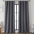 Simplebrand Ava Grey Blackout Curtains by Simplebrand