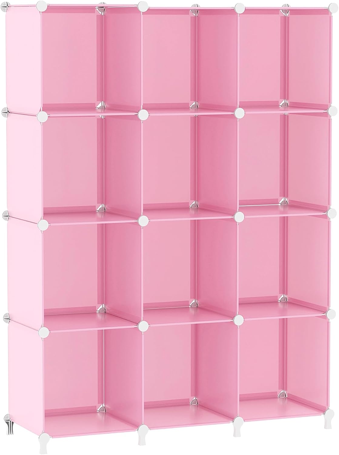 AWTATOS 12 Cube Storage Organizer, Closet Organizers Storage Shelves, Pink