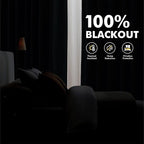 MIULEE 100% Blackout Linen Curtains - Image 2
