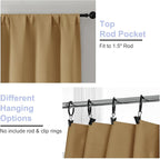 Simplebrand Ava Gold Blackout Curtains - Image 4