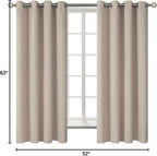 BGment Room Darkening Curtains 63 Inches Long - Image 8