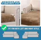 H.VERSAILTEX Velvet Stretch Sectional Couch Cover - Image 6