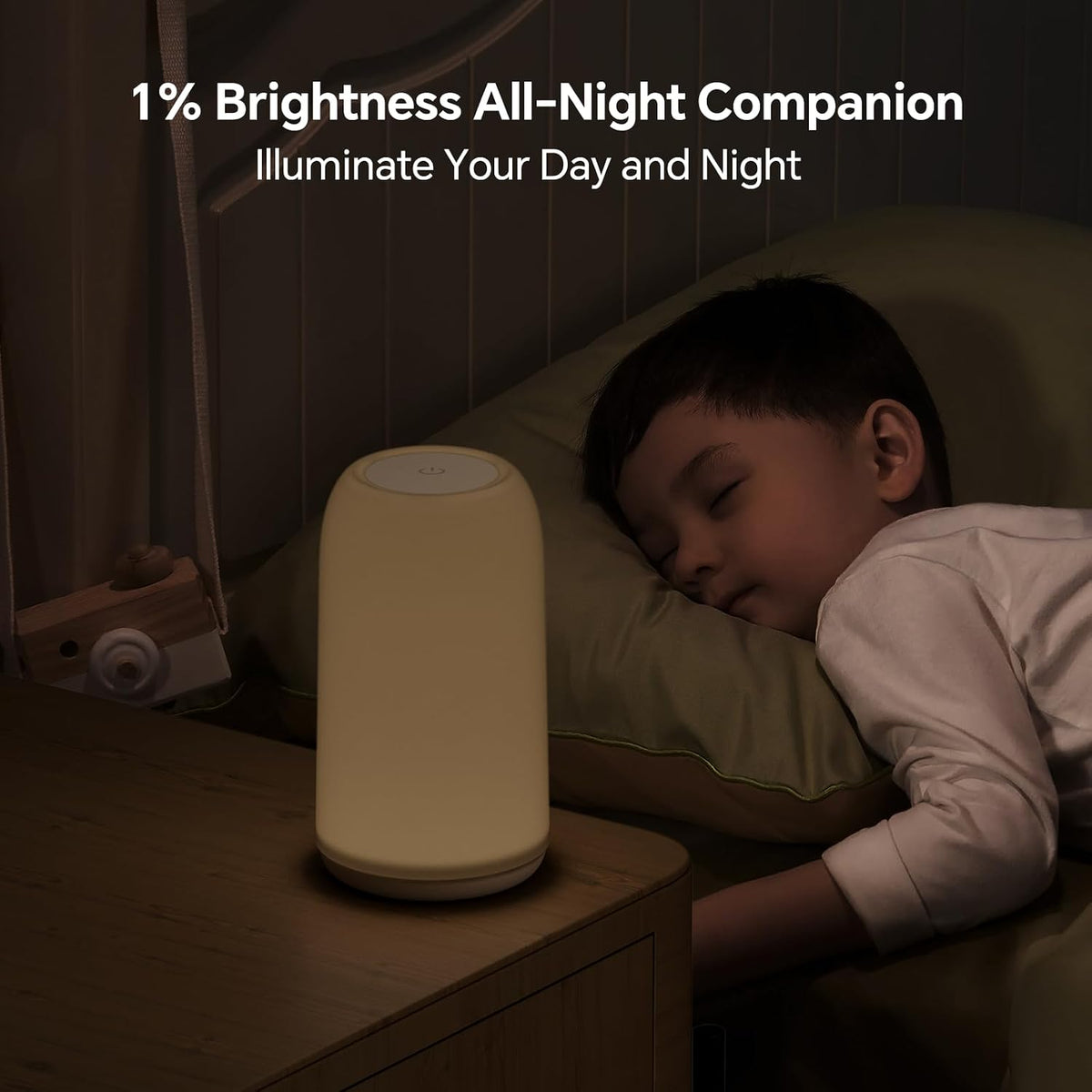 ROOTRO Cordless Table Lamps Rechargeable, Touch Lamp for Bedroom [Sleek Design & RGB Mode] 4-Level Brightness Small Bedside Lamp, LED Lamp Multi-Color Smart Nightstand Light for Living Room Home Gifts