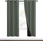 NICETOWN 100% Blackout Curtains 70" Long, Pair of Energy Smart & Noise Blocking - Image 2