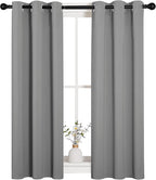 NICETOWN Silver Grey Blackout Curtain Panels - Image 2