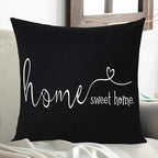 MFGNEH Home Sweet Home Quotes Farmhouse Pillow Covers 18x18 Inch, Farmhouse - Image 5