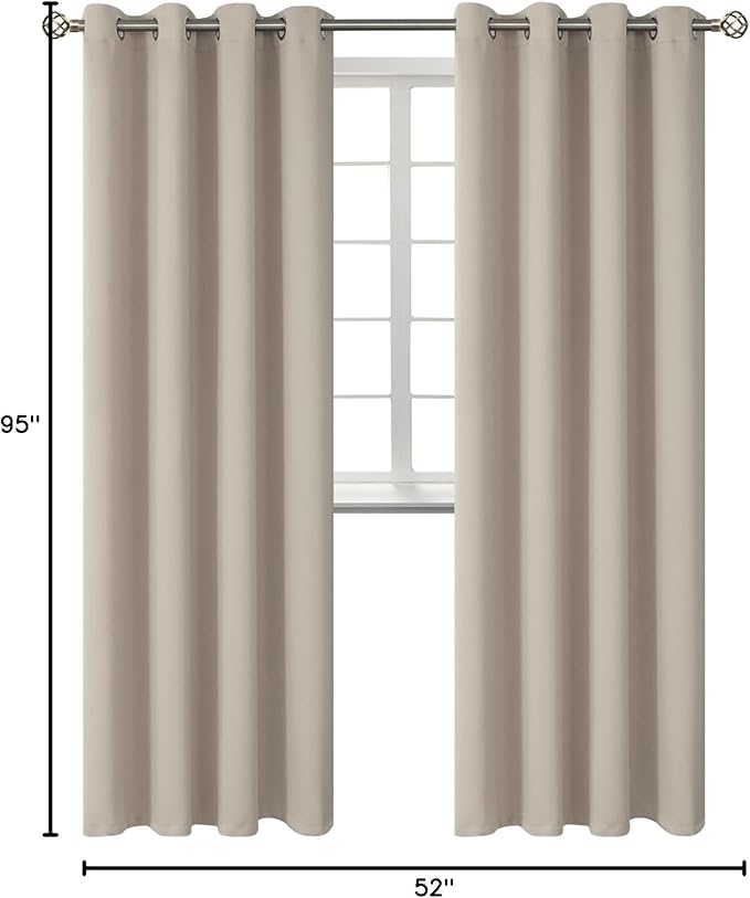BGment Room Darkening Curtains 95 Inches Long - Image 8