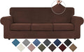 WEERRW 4 Pieces Velvet High Stretch Couch Covers by WEERRW