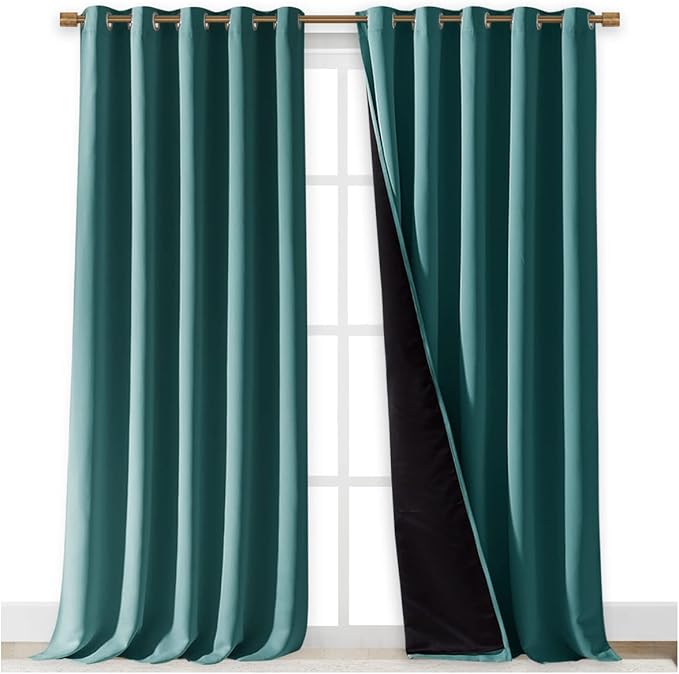 NICETOWN 100% Blackout Blinds, Laundry Room Decor Window Treatment Curtains - Image 2