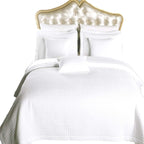 Royal Hotel 2PC Twin Extra-Long Coverlet Set – Soft Quilted Checkered Bedspread, Lightweight Filled Quilt, Breathable Plush Bedding