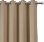 LEMOMO Blackout Curtains 66 x 95 inch/Natural Curtains Set of 2 Panels/Thermal - Image 5