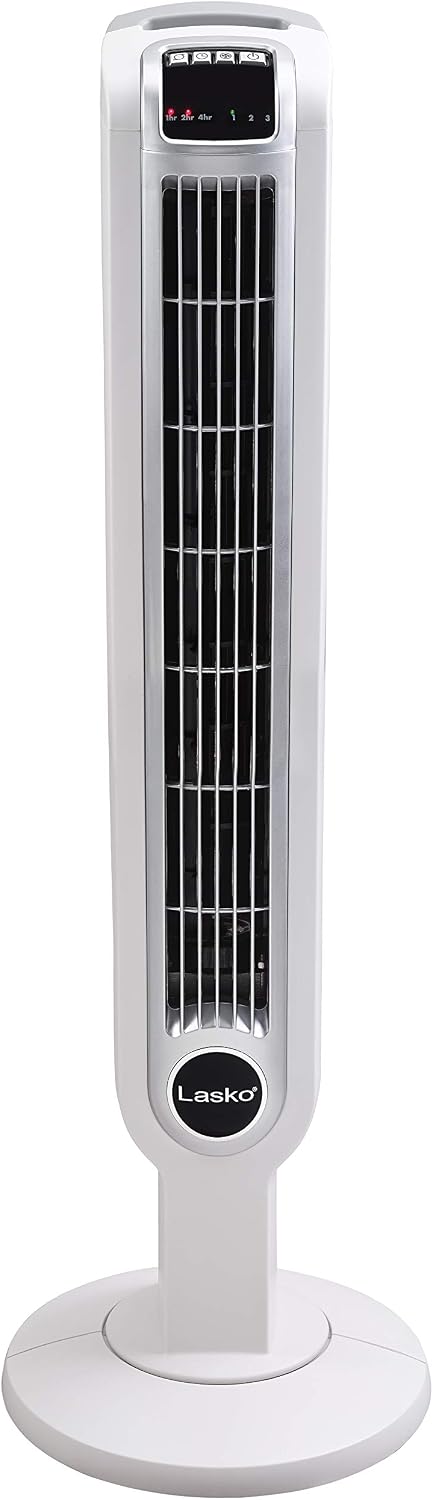 Lasko Oscillating Tower Fan with Remote Control - 36" - 2510 - White