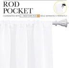 NICETOWN White Bedroom Curtain Panels - Image 3