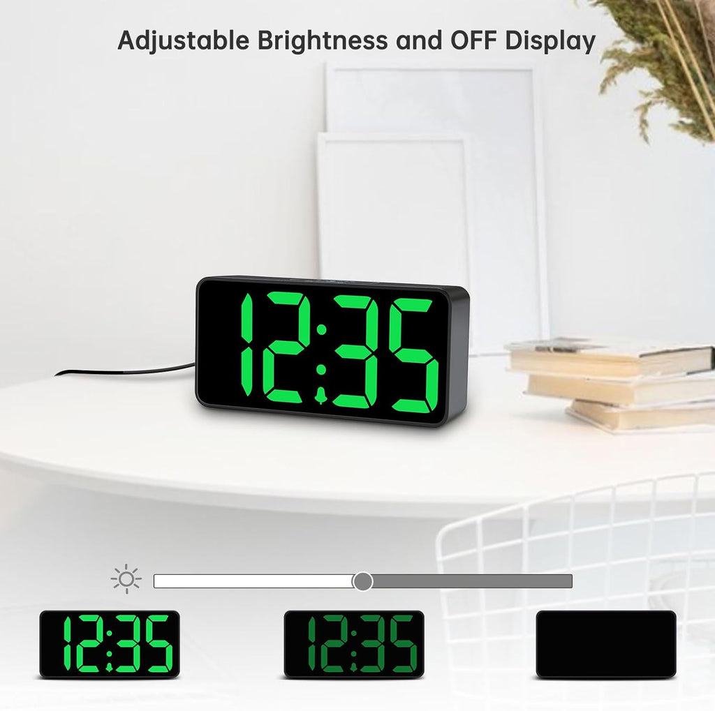 DreamSky Small Digital Alarm Clock for Bedroom with Large Big Numbers
