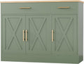 Shintenchi 42" Buffet Cabinet with Storage, Kitchen Barn Door Cabinet