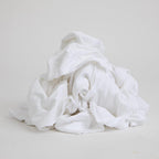 Arkwright Premium T-Shirt Rags Bulk, 10 lb Bag, Cotton Cleaning Towels, Low Lint Knit Wiping Cloths for Paint, Stain, Grease, Shop and Auto Use, Quick Dry Machine Washable, White