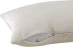 GIGIZAZA White Velvet 12x20 Lumbar Decorative Throw Pillow Covers Cases - Image 3