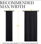 NICETOWN Black Blackout Curtain Blinds - Image 7
