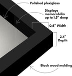 Americanflat 16x20 Shadow Box Frame - Engineered Wood - Black
