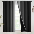SimpleHome Black Ombre 100% Blackout Curtains by SimpleHome