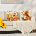 VAKADO Fall Outdoor Throw Pillow Covers 18x18 Set of 4 Decorative Cushion Cases Home Porch Decor for Patio Furniture Couch Bed Sofa,Watercolor Birds Floral Couch Cover