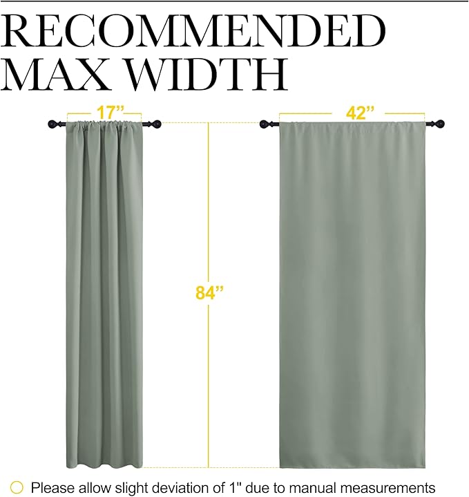 NICETOWN Window Curtains Blackout Drapes - Image 7