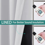 Yakamok 100% Blackout Curtains 84 Inches Long, 2 Thick Layers Heat and Full - Image 4