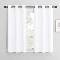 NICETOWN White Window Curtain Panels 50 inch Length, 50% Light Blocking Curtains by NICETOWN