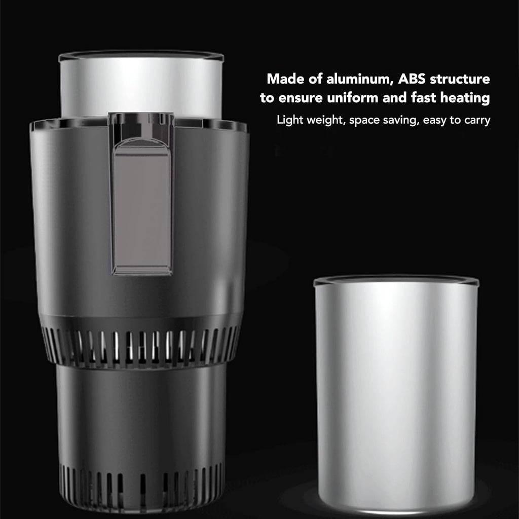 Car Cup Warmer Cooler, Auto Smart Cooling and Heating Cup Holder Electric Heated Insulated Beverage Mug Tumbler Holder for Car Home Office Outdoor Travel