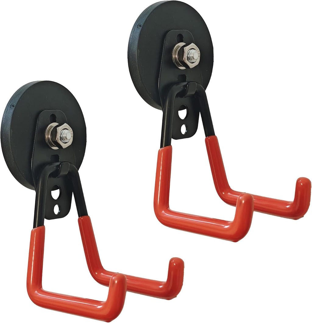 Magnetic Hooks, Heavy Duty Strong Garage Hook (Black, M)