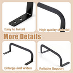 SHENLIU 6Pcs Mattress Retainer Bar, Adjustable Metal Mattress Slide Stopper