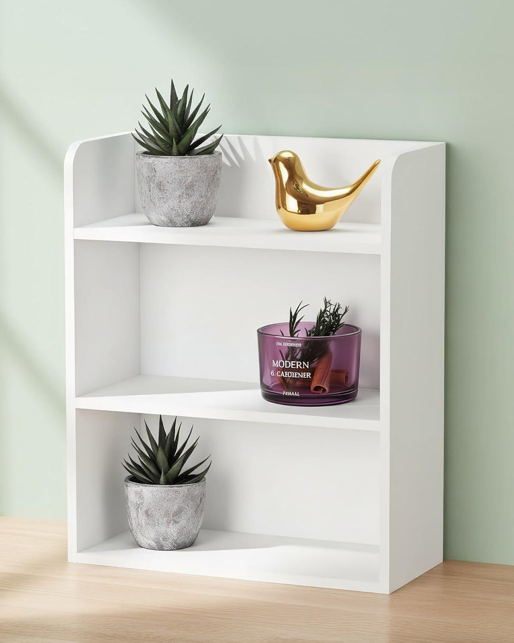 10"x 12" Small Trinket Display Shelf Shadow Box, White