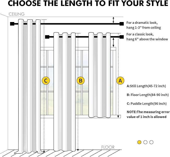 MIULEE Yellow Blackout Curtains - Image 7