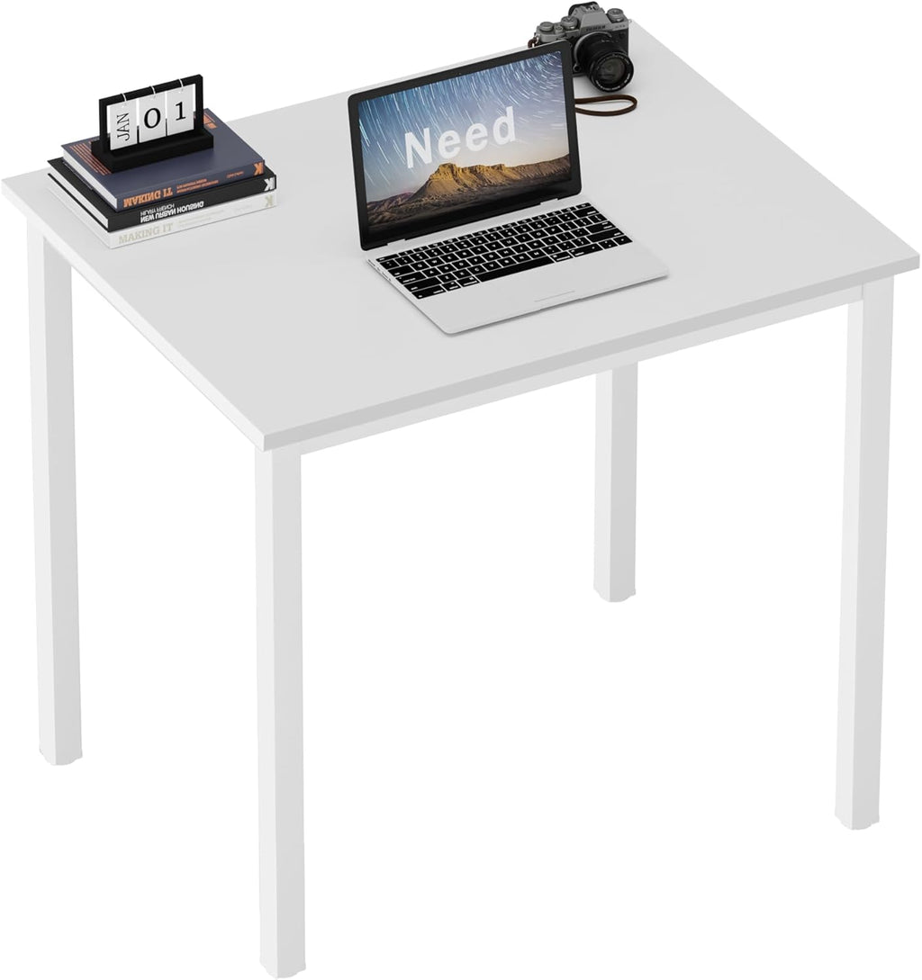Need Small Computer Desk for Home Office 31.5 Inch Gaming Desk White