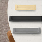 Recessed Handles, Inset Hidden Pull, Flush Handles (2, Silver, 4.35in)