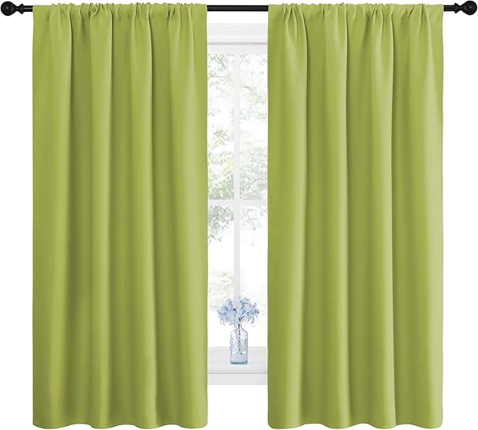 NICETOWN Green Blackout Draperies Curtains - Image 2